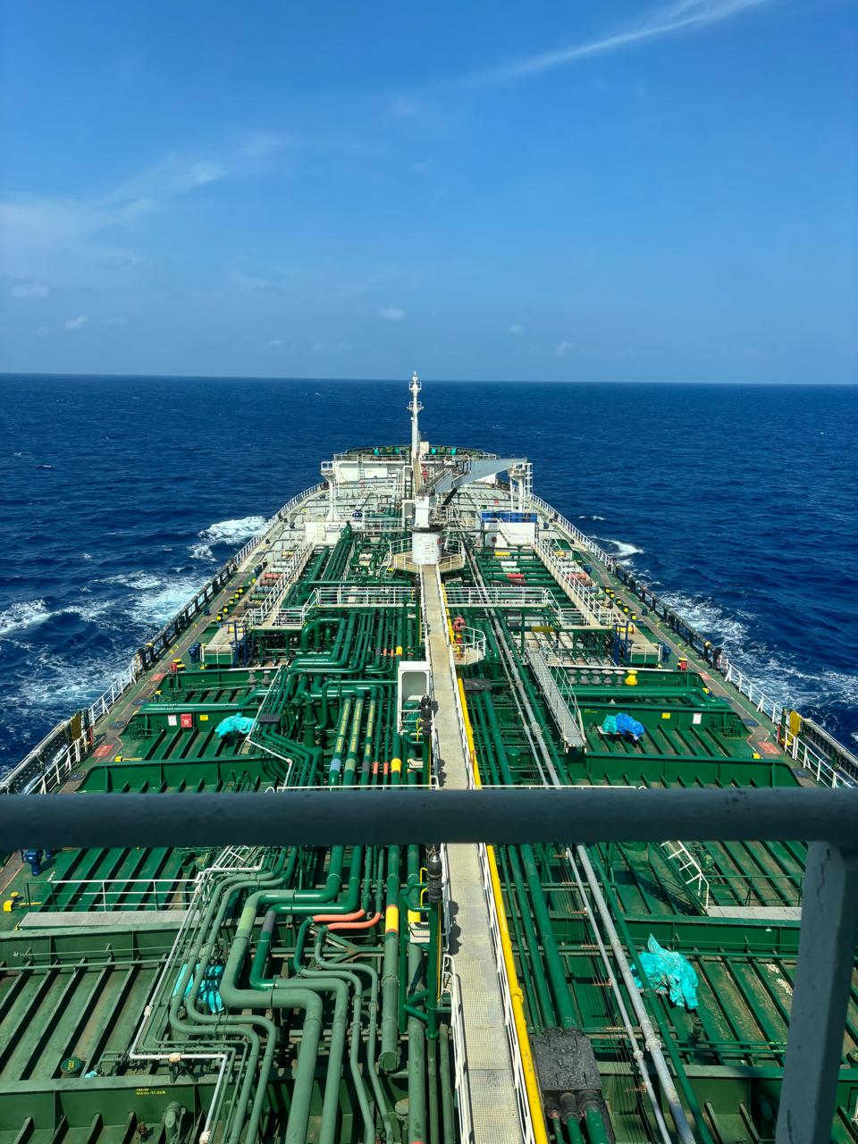Chemical tanker vessel specialized for hazardous cargo transport operations